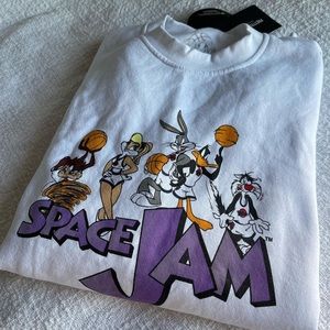 PrettyLittleThing White Space Jam Sweater